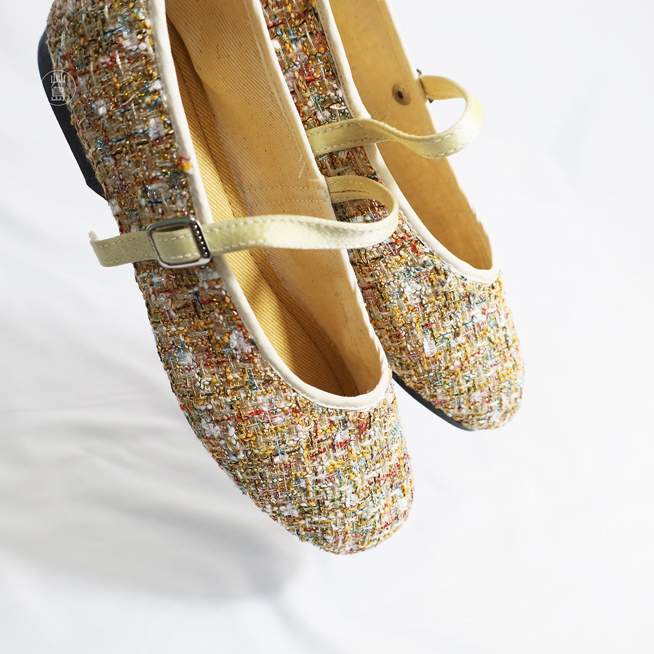 Golden Feather Glow Mary Janes