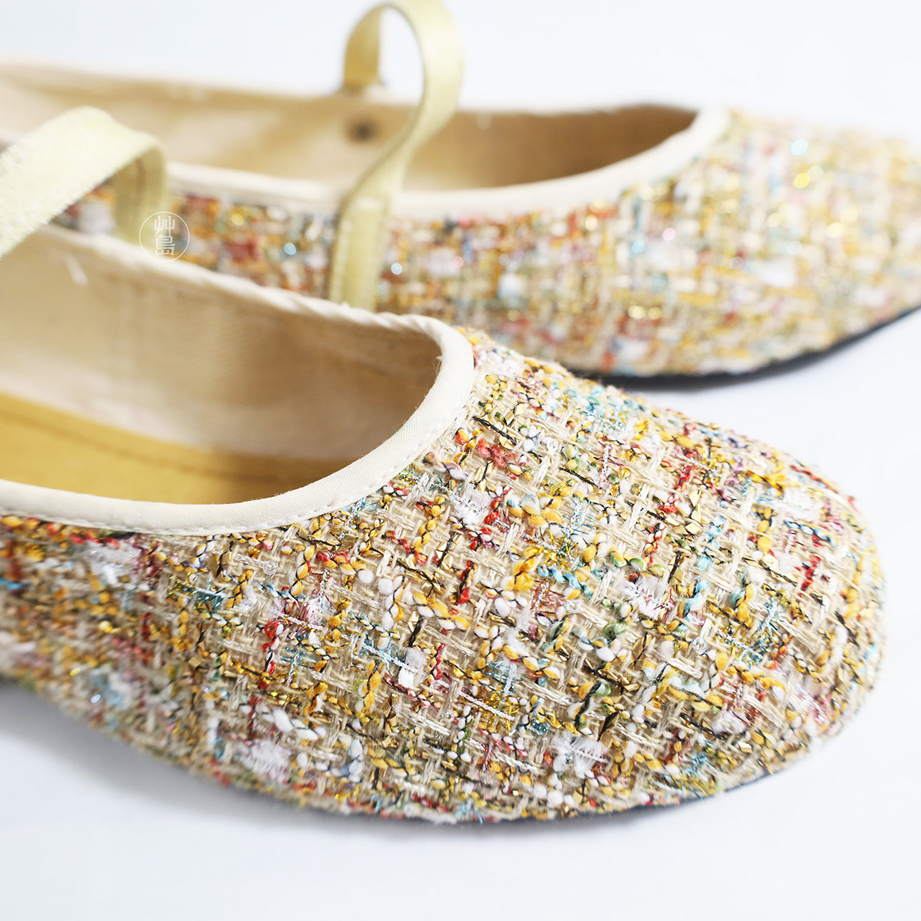 Golden Feather Glow Mary Janes