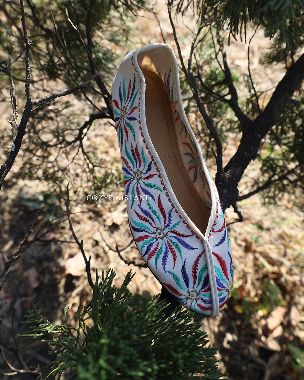 Brilliant fireworks Embroidered shoes