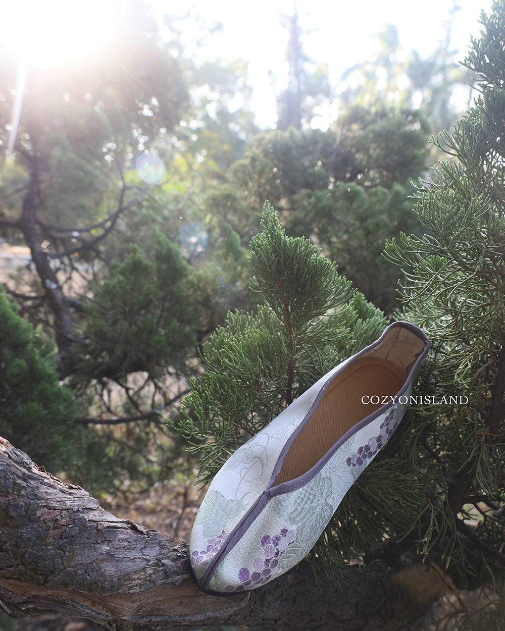 Green Grape Mist Embroidered shoes